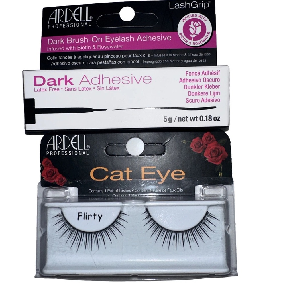 Ardell Cat Eye Flirty Lashes with Dark Adhesive